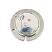 Lotus Flowers Leaf Prints Foldable Handbag Hook Purse Table Hanger