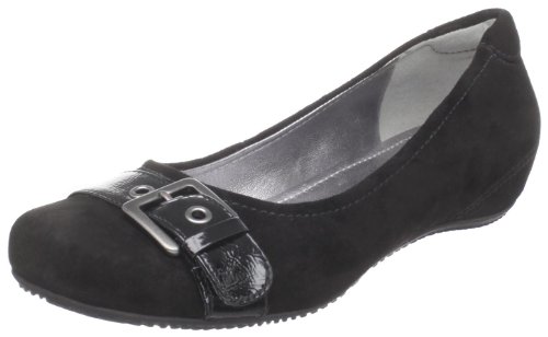 ECCO Women's Casual Bouillon Buckle Flat,Black/Black,36 EU (US Women's 5-5.5 M)