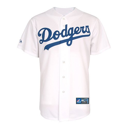MLB Los Angeles Dodgers Youth Short Sleeve 6 Button Synthetic Replica Jersey