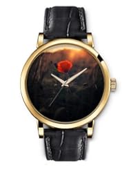 SPRAWL Aanalog Fashion Series Gold Ladies Watches of Genuine Black Leather Strap,Unique Wrist Watch for Women Girls Designed with flowers solitary