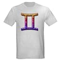Gemini II Ash Grey T-Shirt Zodiac Light T-Shirt by CafePress