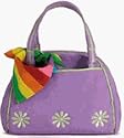 Webkinz Plush Pet Carrier Funky Flower Purple