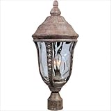 IMAGE OF Maxim Lighting 40201WGET Whitter Vx 3-light Outdoor Pole/post Lantern, Earth Tone Finish With Water Glass