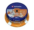 Verbatim DVD-R 16x Speed 4,7GB Wide Printable Surface 25er Spindel DVD-Rohlinge