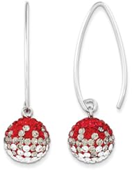 Sterling Silver Swarovski Elements Columbus Spirit Ball Earrings