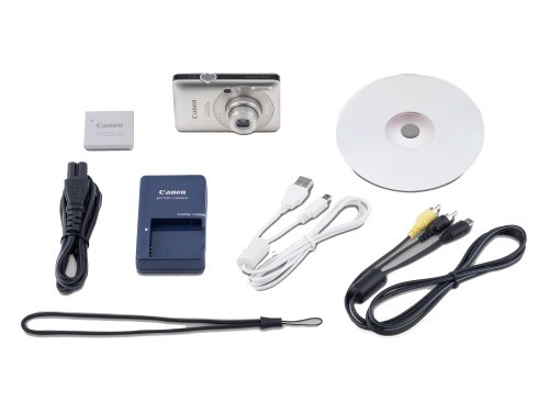 Canon Digital IXUS 100 IS Digitalkamera (12 Megapixel, 3-fach opt. Zoom, 6,4 cm (2,5 Zoll) Display, HDMI, SLIM) silber