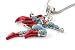 Search : Rhinestone Pave Flying Superman Pendant w/Franco Chain Necklace Silver