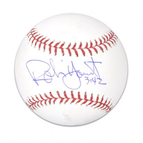 Mounted Memories Milwaukee Brewers Robin Yount Autographed Baseball w/ 3142 Inscription