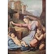 Raffael (Mary and John the Baptist praying the sleeping Christ child (Madonna with a crown)) Art Poster Print - 13x19