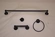 Oil Rubbed Bronze Bathroom Accessory 4 Piece Combination Pack