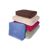 Eco Friendly Rectangular Fleece Pet Bed - Red Medium