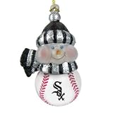 Chicago White Sox All Star Light Up Snowman Ornament (Set of 4)