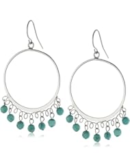 Sterling Silver Round Chandelier Earrings
