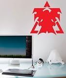 Starcraft 2 Terran Wall Art Sticker Decal Peel and Stick. Red