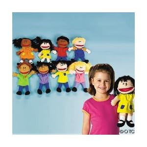 Plush Happy Kids Puppets Set by 