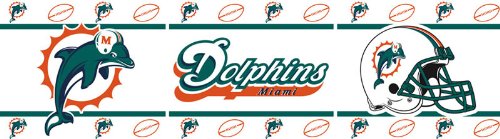 Sports Coverage NFL Miami Dolphins Wall Border