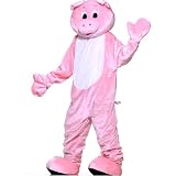 Adult Plush Pig Mascot Costume