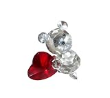 Godinger Crystal Teddy Bear with Heart