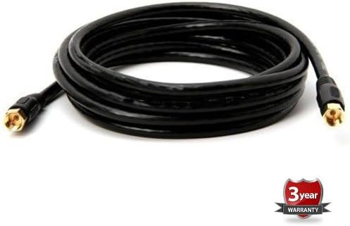 BoostWaves 25ft Rg6 High Definition HDTV Black Coaxial Cable - Low Loss