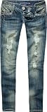 ALMOST FAMOUS Premium Back Flap Womens Skinny Jeans
