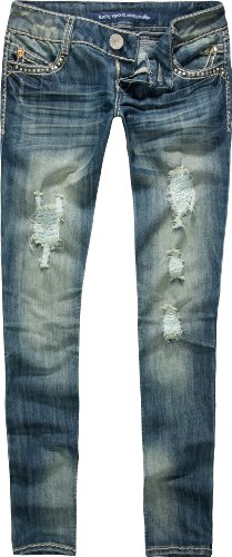 ALMOST FAMOUS Premium Back Flap Womens Skinny Jeans product image