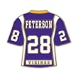 Minnesota Vikings Cloisonne Pin w/Jewelry Card- Adrian Peterson