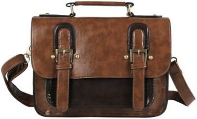 Stylishliving Women Leather Vintage Satchel Bag Messenger Briefcase Handbag