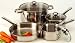 7 PC STAINLESS STEEL COOKWARE SET WITH ENCAPSULATED BASE
