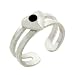 Red cz Heart Sterling Silver Toe Ring ToeRing