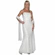 Ivory Dress. Beaded Dress. Womens Long Evening Dress. Wedding Dress. Bridal Gown by Sean Collection (1190)