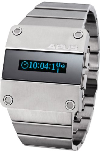 APUS Beta Steel Stream Montre OLED pour Hommes Deuxieme Fuseau Horaire