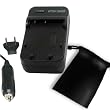 PRO SERIES Equivalent CASIO NP-40DBA NP-40 Battery Charger - ( OEM BC-30L Replacement ) for EX-Z100 / EX-Z200 / EX-Z1200 & Many Other Digital Cameras