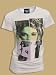 Junk Food Madonna Squares Photo White Juniors/Ladies T-Shirt Tee