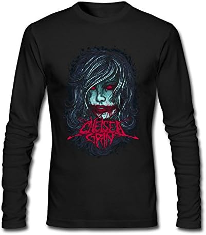 SANNY Men's Chelsea Grin Deathcore Long Sleeve T-shirt Size S Black