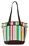 Fleurville Sling Tote - Cocoa Stripe