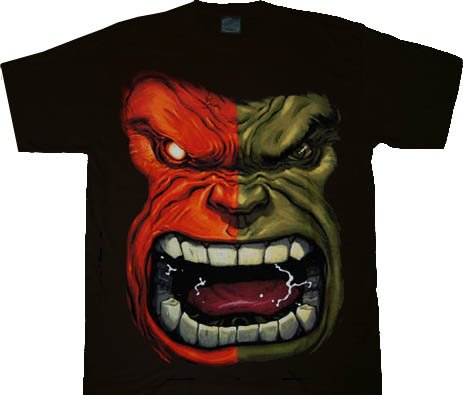  Incredible Hulk Flem Black T-shirt Tee