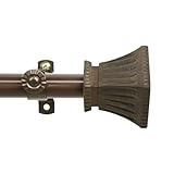 UPC 849657000083 product image for Rod Desyne Trumpet Window Curtain Rod Set, 28 to 48-Inch, Cocoa | upcitemdb.com