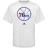 adidas Philadelphia 76ers White Retro Logo T-shirt