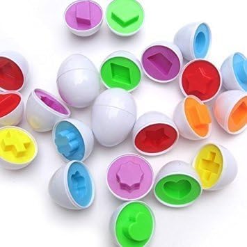 12 Pairs CreativeWise Smart Eggs Kitchen Shapes Matching Learning Puzzle Toy for Kids Babys Infants Toddlers