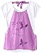 Dream Star Big Girls' Screen Tee with Chiffon Overlay and Tie Back