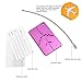 PIXNOR Travel Luggage Tags Suitcase Baggage Tags Labels with Key Ring Pack of 7