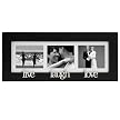 Live Laugh Love 3-Opening Photo Frame - Black (3x3")