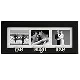 Review Malden 4068-30 / Malden Live-Laugh-Love 3-Picture Wood Frame, 2-by-3-Inch, Black