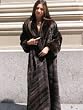GLAMOROUS NEW MAHOGANY MINK FUR COAT sz16 #22126