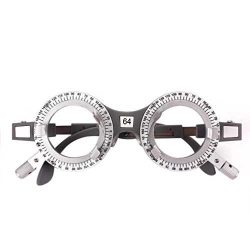 Sunwin High Quality Gray Optical Lens Trial Frame Eyeglass Optometry Variety of Different Size 35.81g/pcs 58mm 60mm 62mm 64mm 66mm Glasses good helper trial frame TF-A (64mm Trial Frame)