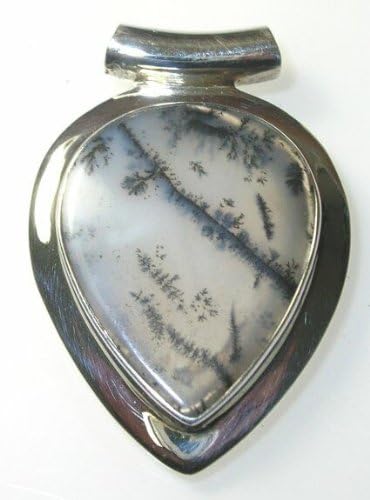Dendrite Opal Sterling Silver Pendant