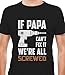Tstars If Papa Cant Fix It Funny Mens Tshirts -Cool Dad Shirts for Men Gift- Father’s Great Day Graphic Tees for Men - Black