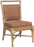 AC Furniture 7556 Rattan Side Chair with Reversible Cushion