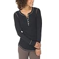 Xhilaration&reg; Thermal Henley - Ebony
