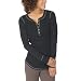 Xhilaration® Thermal Henley - Ebony